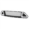 2015-2017 Ford Mustang Black ABS Mesh Grille w/ Dual Integrated LED Bar