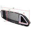 2015-2017 Ford Mustang Black ABS Mesh Grille w/ Dual Integrated LED Bar