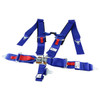 Universal Blue 5 Point Latch & Link Racing Seat Belt Safety Harness