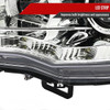 2008-2015 Mitsubishi Lancer EVO Projector Headlights w/ SMD LED Light Strip (Chrome Housing/Clear Lens)