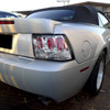 1999-2004 Ford Mustang Tail Lights (Chrome Housing/Clear Lens)