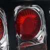 1994-1998 Ford Mustang Tail Lights (Chrome Housing/Clear Lens)