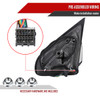 2014-2018 Chevrolet Silverado/GMC Sierra Glossy Black Power Adjustable, Auto-Fold, & Heated Side Mirror w/ LED Turn Signal & Puddle Light - Passenger Side Only