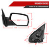2014-2018 Chevrolet Silverado/GMC Sierra Glossy Black Power Adjustable, Auto-Fold, & Heated Side Mirror w/ LED Turn Signal & Puddle Light - Passenger Side Only