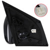 2014-2018 Toyota Corolla Glossy Black 7-Pin Power Adjustable & Heated Side Mirror w/ LED Turn Signal Light - Driver Side Only