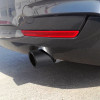 Universal 2.5" Inlet/3.5" Outlet Carbon Fiber Cover Exhaust Tip
