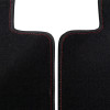 1996-2000 Honda Civic Coupe/Hatchback Black Front & Rear Carpet Floor Mats w/ Red Stitching - 4PC