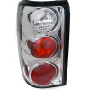 1995-1997 Ford Explorer Tail Lights (Chrome Housing/Clear Lens)