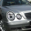 2000-2002 Mercedes Benz W210 E Class Projector Headlights (Chrome Housing/Clear Lens)