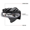 1999-2004 Ford Mustang 899 Fog Lights Kit w/ Switch & Wiring Harness (Chrome Housing/Clear Lens)