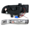 1998-2004 Chevrolet S10 Blazer Dual Halo Projector Headlights w/ Bumper Lights (Chrome Housing/Clear Lens)