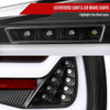 2009-2011 BMW E90 3-Series 4Dr Sedan Red LED Tail Light (Matte Black Housing/Clear Lens)