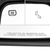 2019-2025 GMC Sierra 1500 Black Power Adjustable, Auto-Fold, BSD & Heated Side Mirror w/ LED Puddle and Auxiliary Light - Passenger Side Only