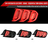 2015-2023 Ford Mustang Sequential Signal LED Tail Lights (Glossy Black Housing/Smoked Lens)