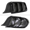 2015-2023 Ford Mustang Sequential Signal LED Tail Lights (Glossy Black Housing/Smoked Lens)