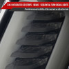 2015-2023 Ford Mustang Sequential Signal LED Tail Lights (Glossy Black Housing/Smoked Lens)