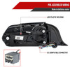 2015-2023 Ford Mustang Sequential Signal LED Tail Lights (Glossy Black Housing/Smoked Lens)