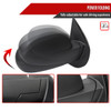 2007-2013 Chevrolet Silverado GMC Sierra Black Power Adjustable, Auto-Fold & Heated Side Mirror w/ LED Puddle and Turn Signal Light - Passenger Side Only