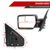 2007-2014 Ford F150 Black Power Adjustable & Heated Side Mirrors w/ LED Turn Signal and Puddle Light - Pair