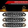 2018-2023 Ford Mustang Shark Style Hood Grille w/ Sequential LED Turn Signal Lights