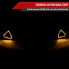 2018-2023 Ford Mustang Shark Style Hood Grille w/ Sequential LED Turn Signal Lights
