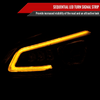 2008-2011 Mercedes Benz W204 C-Class Switchback Sequential Full LED Projector Headlights (Chrome Housing/Clear Lens)