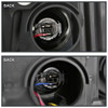 2019-2024 Dodge RAM 2500/3500/4500/5500 Switchback Sequential LED Turn Signal Projector Headlights (White Housing/Clear Lens)