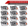 2013-2018 Ram 1500 2500 3500 Sequential LED Bar Signal Projector Headlights (Chrome Housing/Clear Lens)
