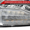 2013-2018 Ram 1500 2500 3500 Sequential LED Bar Signal Projector Headlights (Chrome Housing/Clear Lens)