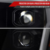 2021-2025 Ford F-150 Projector Headlight w/ Switchback Sequential Turn Signal LED Bar (Black Housing / Smoked Lens)