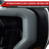 2021-2025 Ford F-150 Projector Headlight w/ Switchback Sequential Turn Signal LED Bar (Black Housing / Smoked Lens)