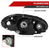 2001-2005 Chrysler PT Cruiser Factory Style Headlights (Black Housing / Clear Lens)