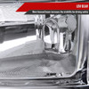 2007-2014 GMC Sierra Factory Style Headlights Clear Reflector (Chrome Housing/Clear Lens)