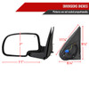 2003-2007 Chevrolet Silverado / Suburban /Avalanche / Tahoe GMC Sierra / Yukon Matte Black Power Heated Side Mirrors - Passenger Side Only