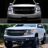 2015-2020 Chevrolet Tahoe Suburban Full LED DRL Sequential Headlights (Chrome Housing / Clear Lens)