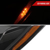 2005–2010 Chevrolet Cobalt Pontiac G5/Pursuit LED Bar Projector Headlights w/ LED DRL Light Tube (Black Housing / Clear Lens)