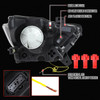 2015–2017 Ford Mustang Full LED Projector Headlights Switchback Sequential with Start-Up Animation (Glossy Black Housing / Clear Lens)