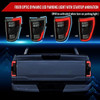 2021–2023 Ford F-150 LED Tail Lights w/ Switchback Sequential Turn Signals (Glossy Black Housing / Smoked Lens)