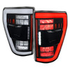 2021–2023 Ford F-150 LED Tail Lights w/ Switchback Sequential Turn Signals (Matte Black Housing / Clear Lens)