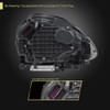 2015-2017 Porsche Cayenne 958.2 LED Projector Headlights w/ DRL for non-Dynamic Function  (Matte Black Housing / Glossy Black Accents / Clear Lens)