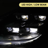 2011-2014 Porsche Cayenne 958.1 LED Projector w/ DRL Headlights (Matte Black Housing / Glossy Black Accents / Clear Lens)