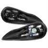 2008-2010 Porsche Cayenne 957 LED Projector w/ DRL Headlights (Matte Black Housing / Glossy Black Accents / Clear Lens)