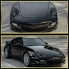 2009-2013 Porsche 911 997.2 LED Projector w/ DRL Headlights (Matte Black Housing / Glossy Black Accents / Clear Lens)