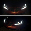 2005-2010 Pontiac G6 Projector Headlights w/ LED Light Strip Sequential Switchback(Black Housing / Smoked Lens)