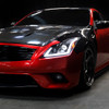 2008-2013 Infiniti G37/2014-2015 Q60 Coupe/Convertible Sequential Switchback LED Turn Signal Full LED Projector Headlights (Matte Black Housing / Clear Lens)