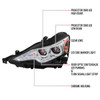 2014-2016 Lexus IS250 IS350 Full LED Project healight (Chrom Housing / Clear lens)