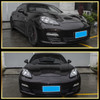2010-2013 Porsche Panamera 970.1 LED Projector w/ DRL Headlights (Matte Black Housing / Glossy Black Accents / Clear Lens)