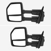 2021-2025 Ford F150 F250 Power Adjustable, Heated, & Manual Extendable Towing Mirrors w/ Clear Lens LED Turn Signal & Puddle Lights