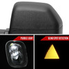 2021-2025 Ford F150 F250 Power Adjustable, Heated, & Manual Extendable Towing Mirrors w/ Clear Lens LED Turn Signal & Puddle Lights