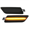 2014-2022 Porsche Macan Front Bumper LED Side Marker Turn Signal Lights (Chrome Housing / Smoked Lens)